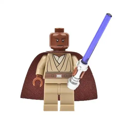 Star Wars: Lego Mace Windu Minifigure with Purple Lightsaber 9526