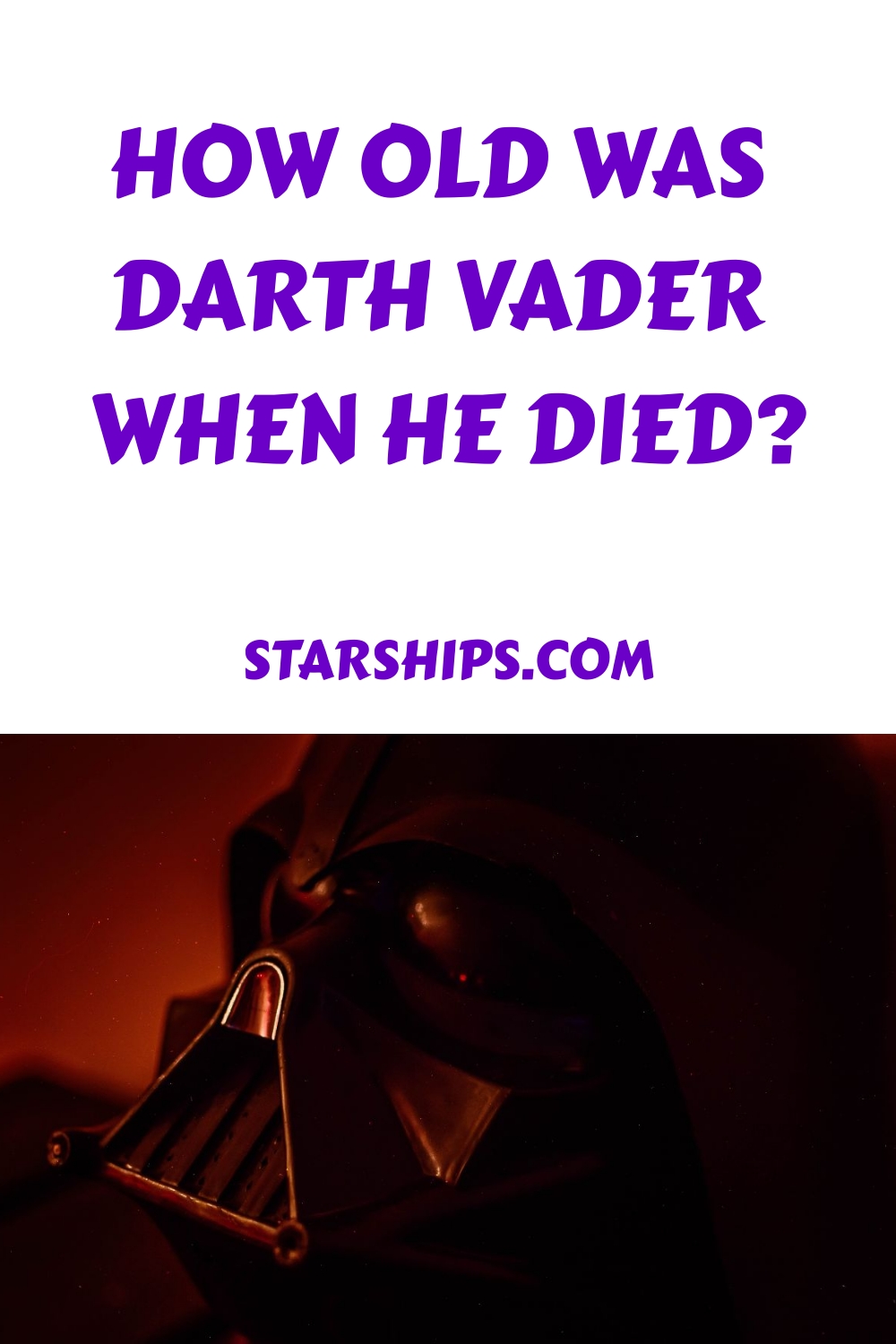 How Old Was Darth Vader When He Died generated pin 559191