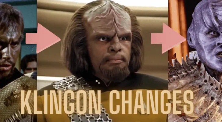 Klingons change in appearance