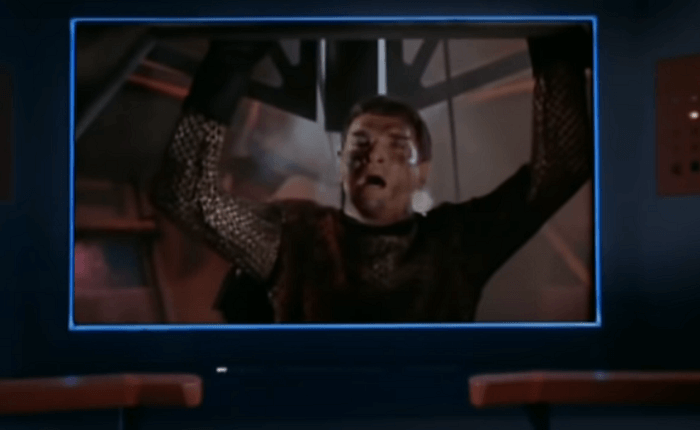 Romulan on viewscreen