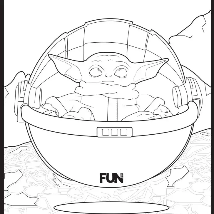 baby ahsoka tano coloring pages